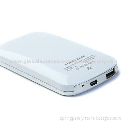 6,000mAh Power Bank with USB2.0, LED Flashlight, Power Supply